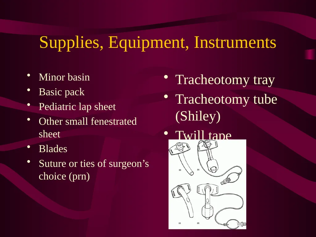 SUR 111 Tracheotomy/Tracheostomy Appendectomy - slide 14 of 28