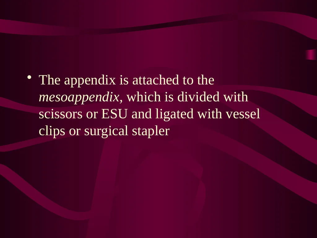 SUR 111 Tracheotomy/Tracheostomy Appendectomy - slide 23 of 28