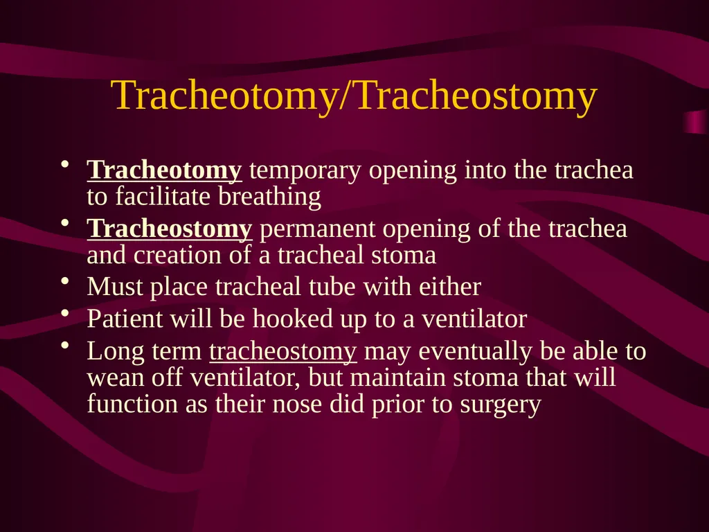 SUR 111 Tracheotomy/Tracheostomy Appendectomy - slide 3 of 28