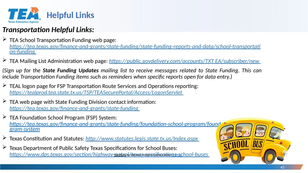 Division of State Funding, Forecasting, & Fiscal - slide 43 of 43