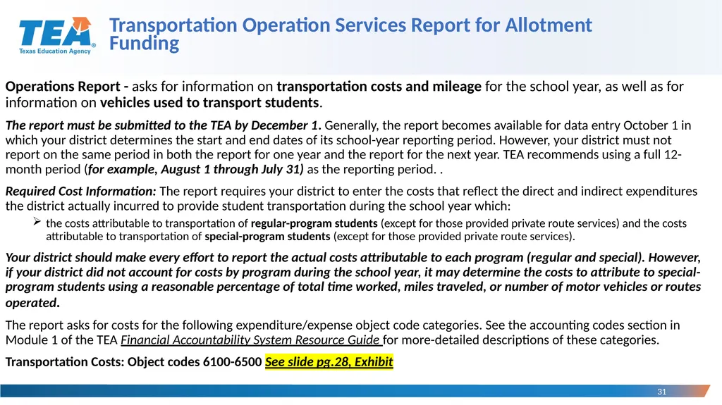 Division of State Funding, Forecasting, & Fiscal - slide 31 of 43