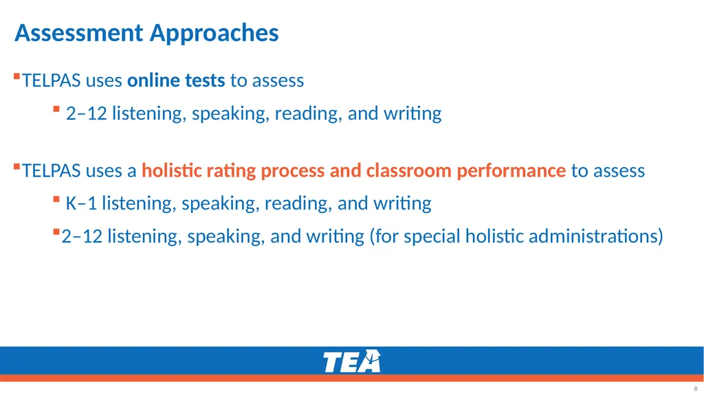 Making the ELPS-TELPAS Connection Grades K–12 - slide 8 of 45