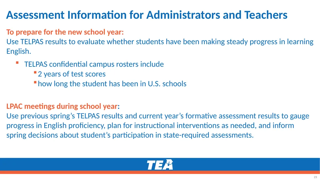 Making the ELPS-TELPAS Connection Grades K–12 - slide 23 of 45