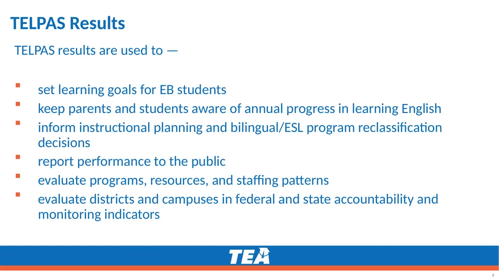 Making the ELPS-TELPAS Connection Grades K–12 - slide 9 of 45