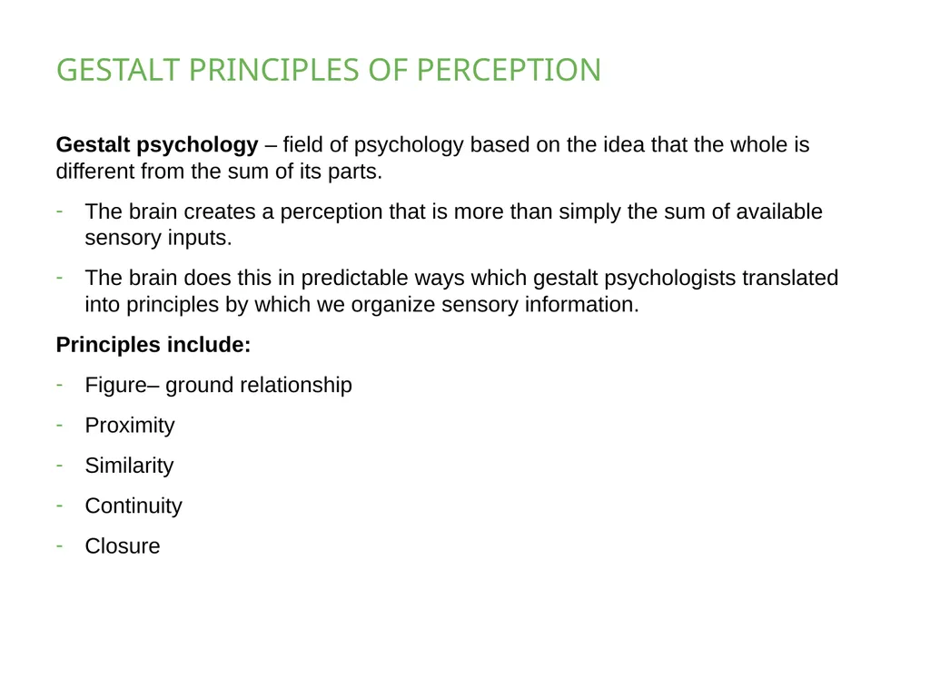 PSYCHOLOGY 2e Chapter 5 SENSATION AND PERCEPTION - slide 43 of 50