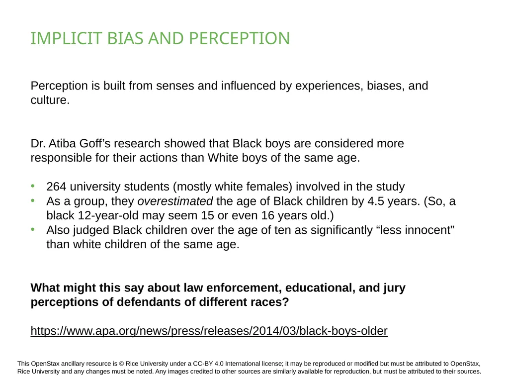 PSYCHOLOGY 2e Chapter 5 SENSATION AND PERCEPTION - slide 50 of 50