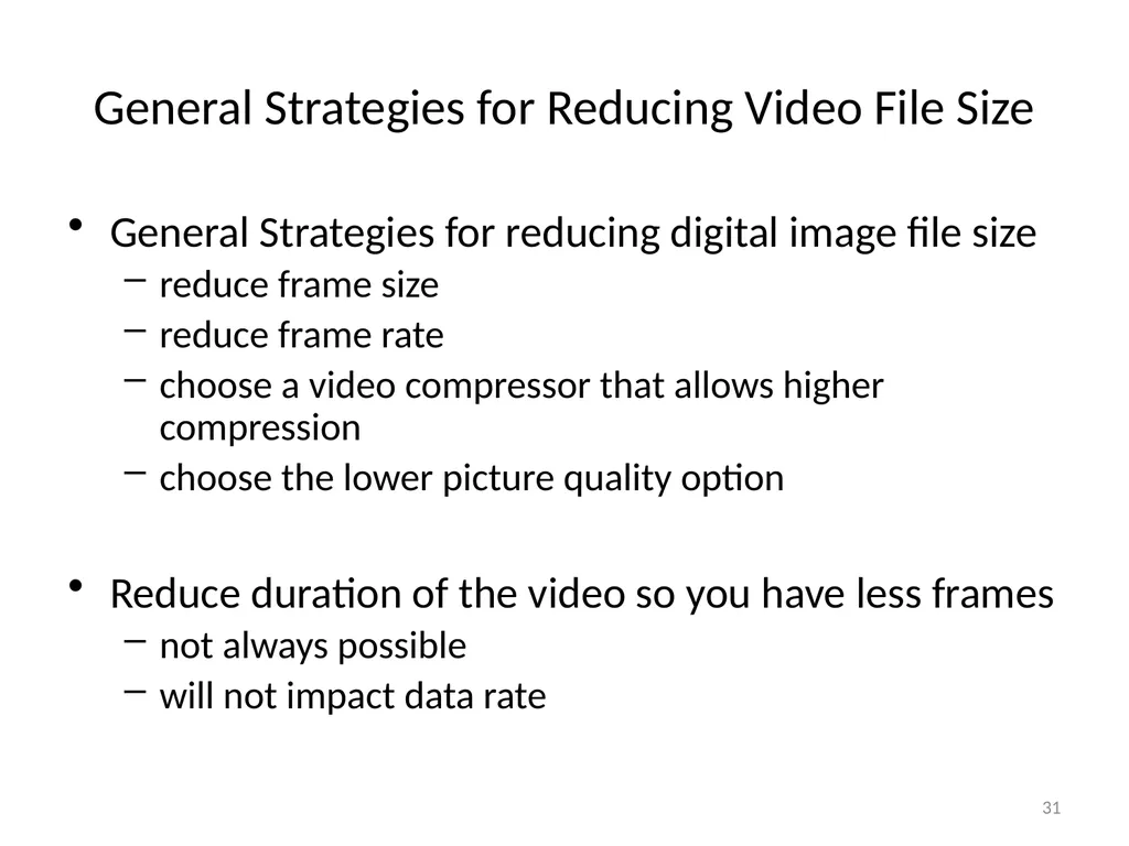 Chapter 6 Fundamentals of Digital Video “Computers - slide 31 of 38