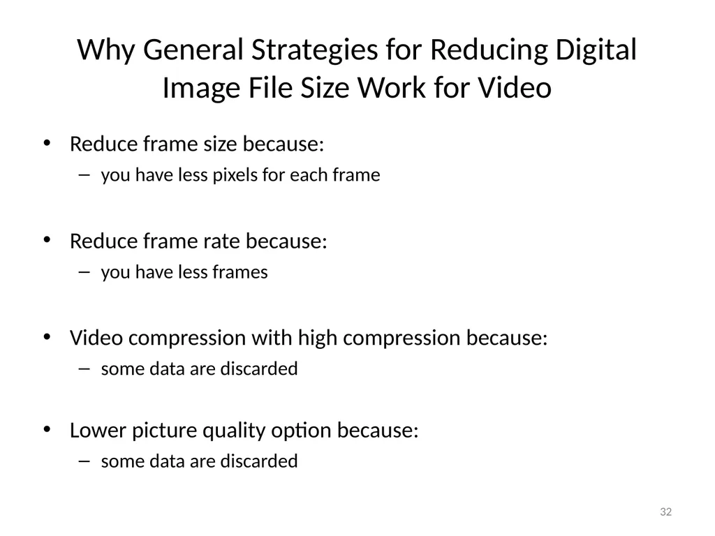 Chapter 6 Fundamentals of Digital Video “Computers - slide 32 of 38
