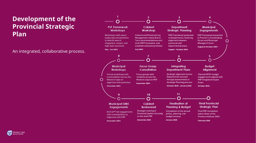 PROVINCIAL STRATEGIC PLAN (PSP) 2025-2030 - slide 4 of 28
