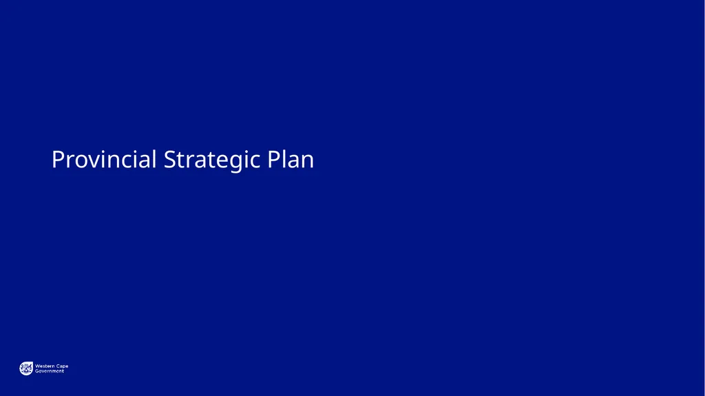 PROVINCIAL STRATEGIC PLAN (PSP) 2025-2030 - slide 2 of 28