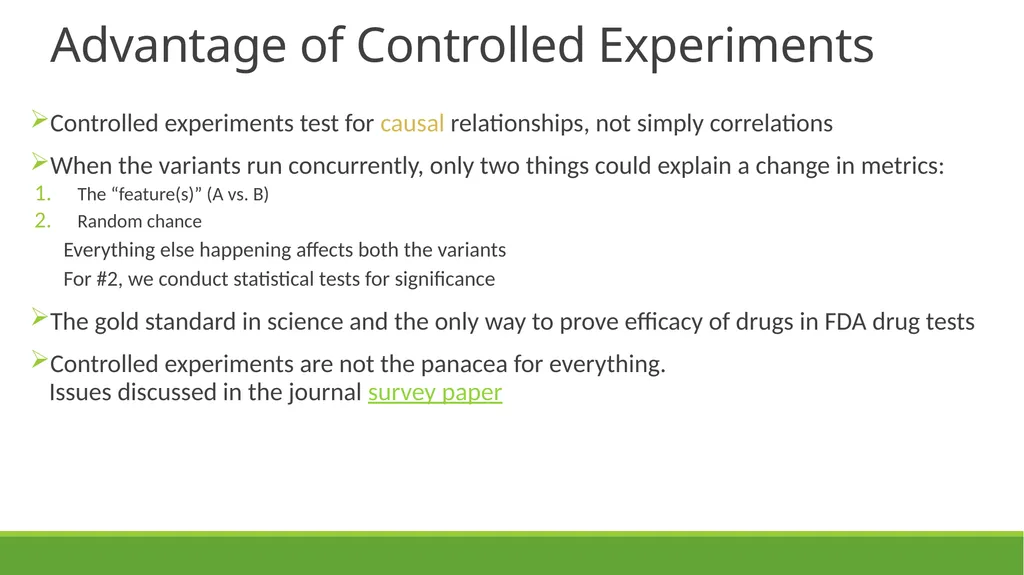 Online Controlled Experiments: Lessons from - slide 6 of 44