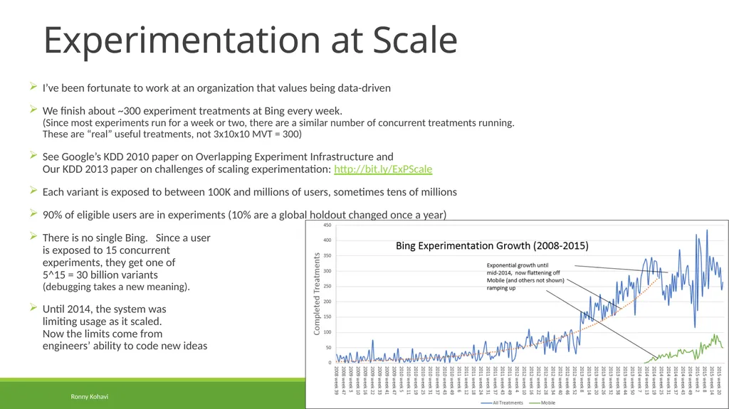 Online Controlled Experiments: Lessons from - slide 9 of 44