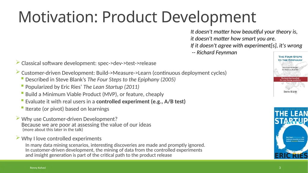 Online Controlled Experiments: Lessons from - slide 3 of 44