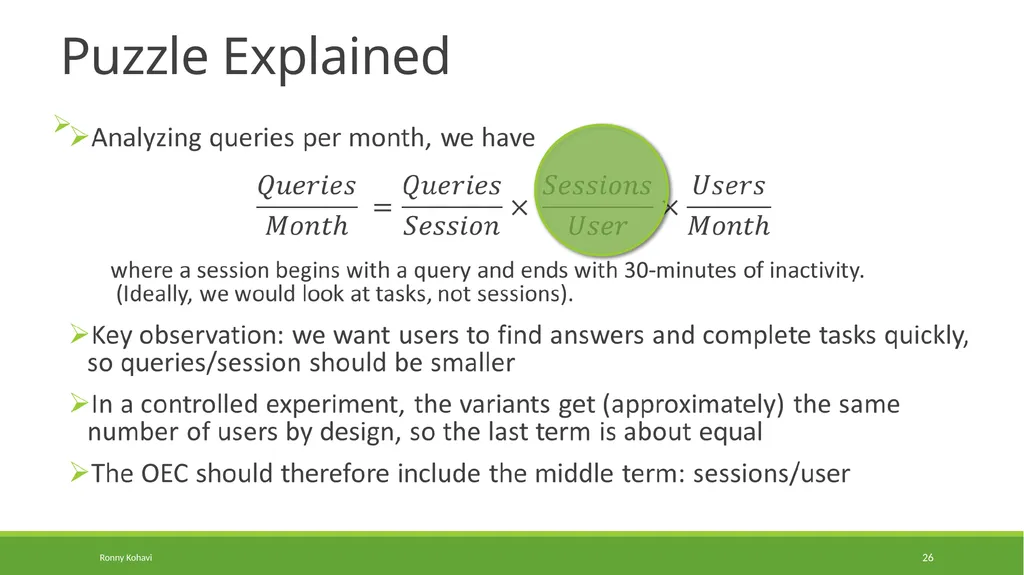 Online Controlled Experiments: Lessons from - slide 26 of 44