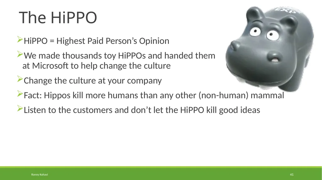 Online Controlled Experiments: Lessons from - slide 41 of 44