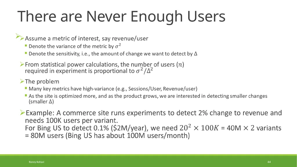 Online Controlled Experiments: Lessons from - slide 44 of 44