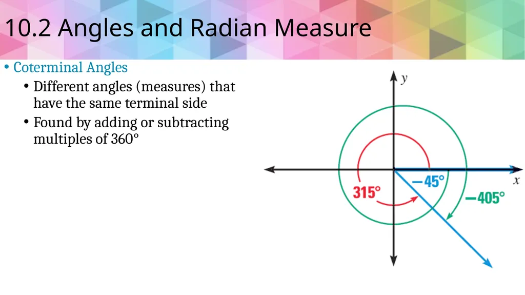 Trigonometric Ratios and Functions Algebra 2 - slide 14 of 65