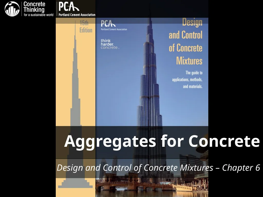 Aggregates for Concrete Design and Control of - slide 1 of 46