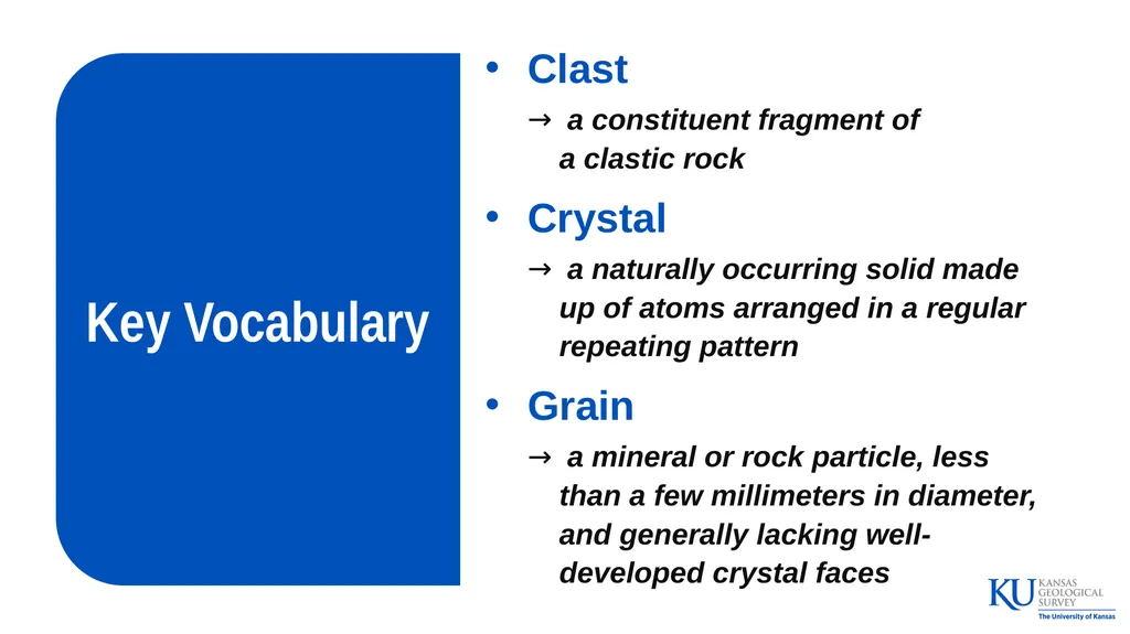 Sedimentary Rocks An Introduction to Key - slide 2 of 18