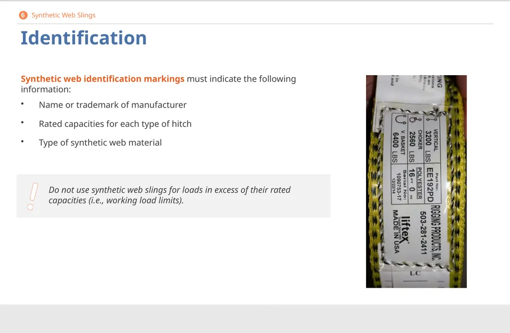 Crane Rigging Basic Safety DISCLAIMER This - slide 83 of 103