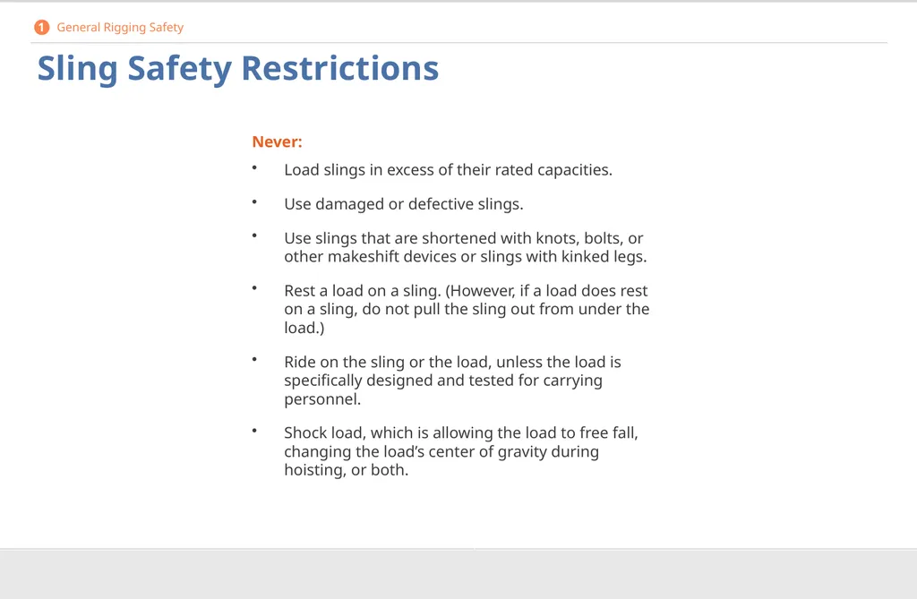 Crane Rigging Basic Safety DISCLAIMER This - slide 12 of 103