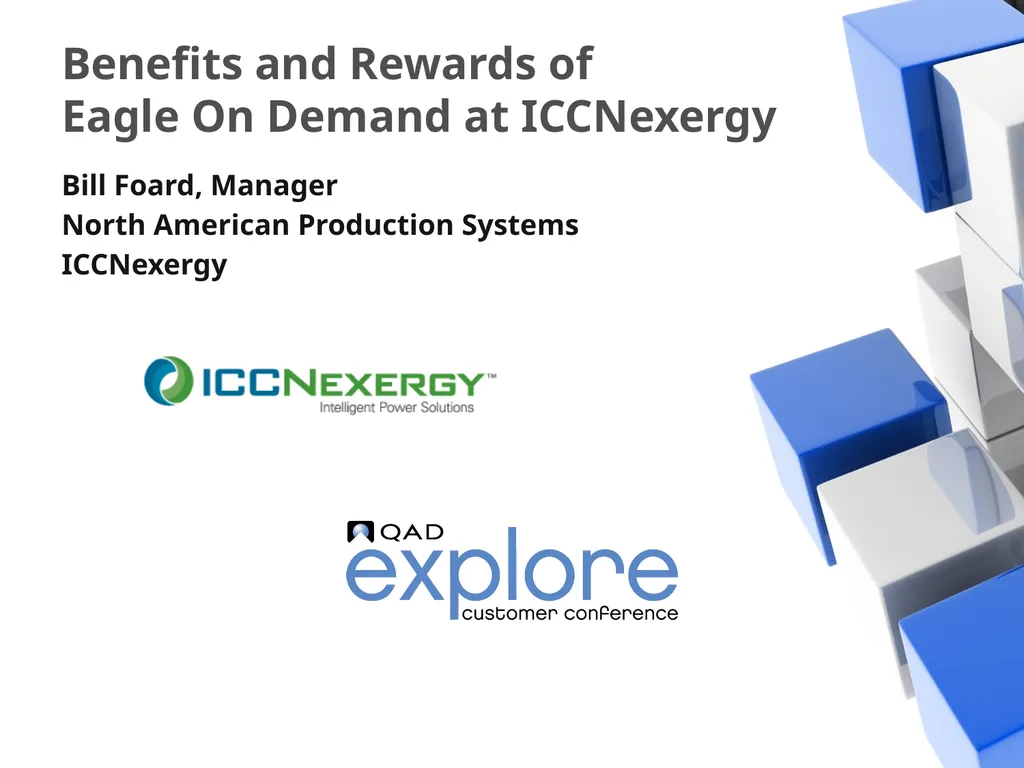 Benefits and Rewards of Eagle On Demand at - slide 1 of 29