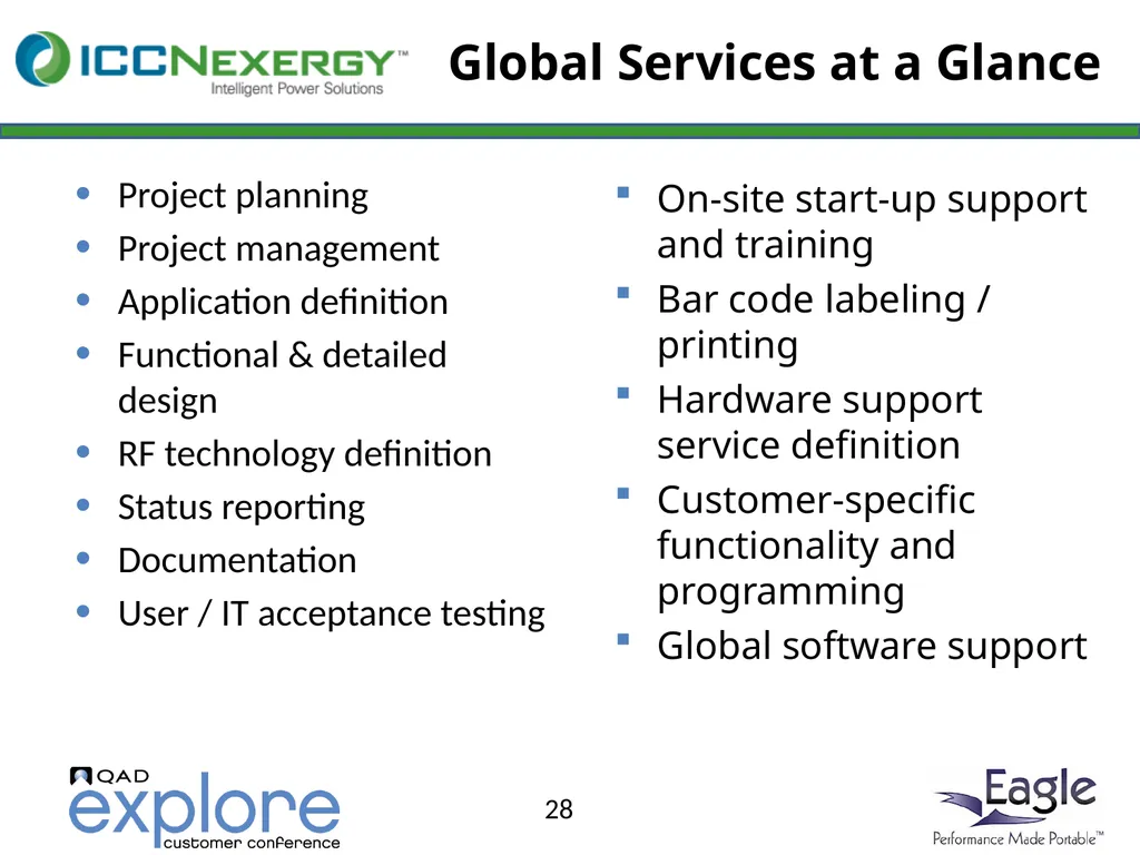 Benefits and Rewards of Eagle On Demand at - slide 28 of 29
