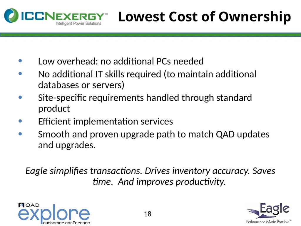 Benefits and Rewards of Eagle On Demand at - slide 18 of 29