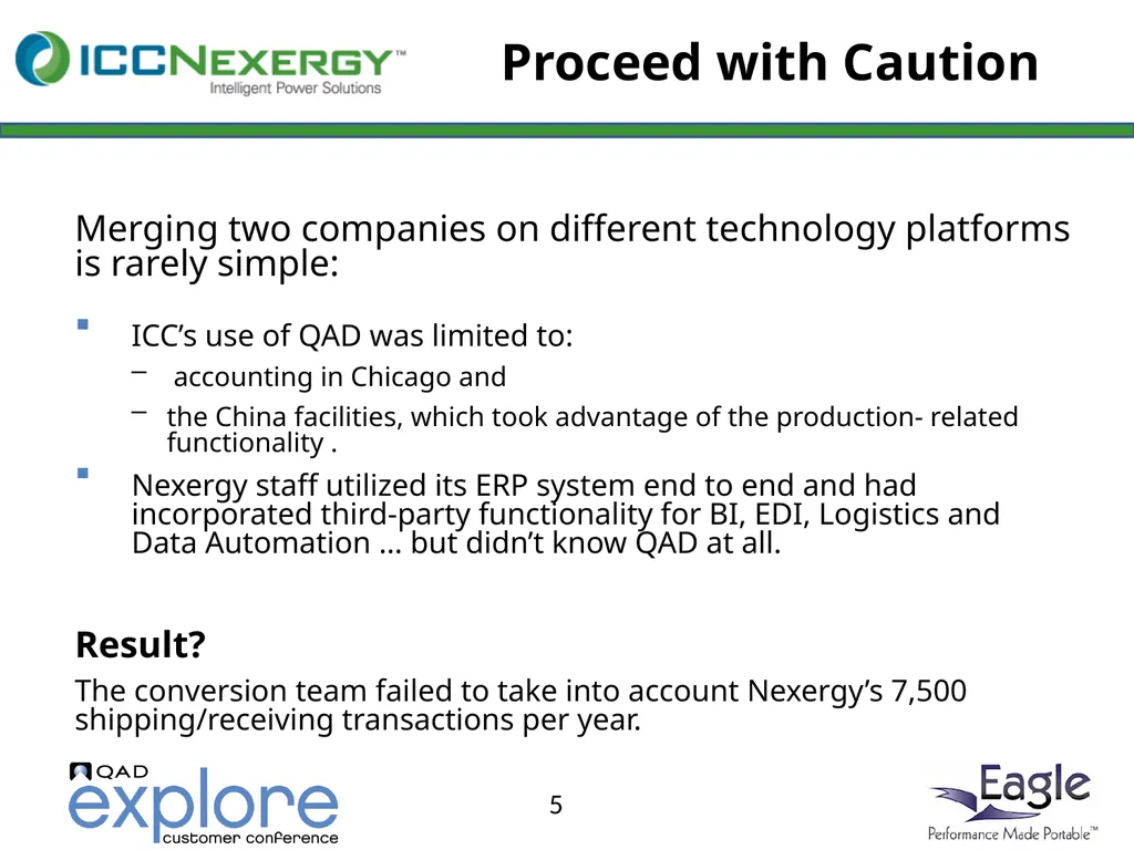 Benefits and Rewards of Eagle On Demand at - slide 5 of 29