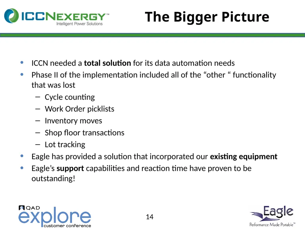 Benefits and Rewards of Eagle On Demand at - slide 14 of 29