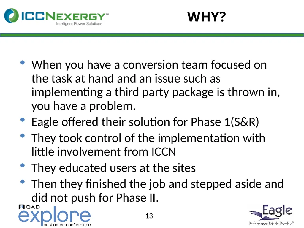 Benefits and Rewards of Eagle On Demand at - slide 13 of 29