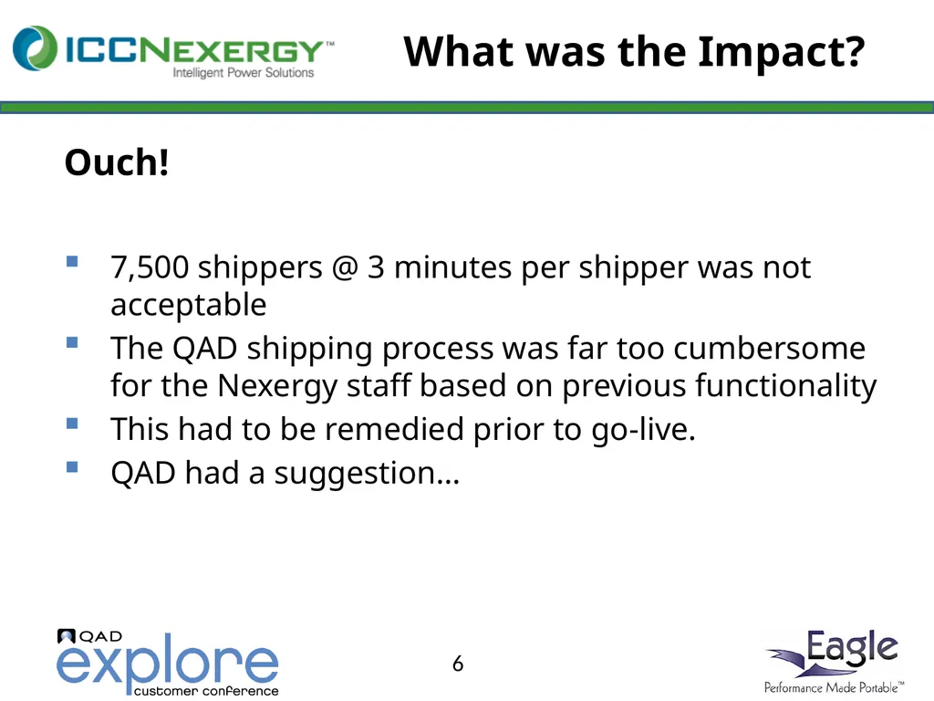 Benefits and Rewards of Eagle On Demand at - slide 6 of 29