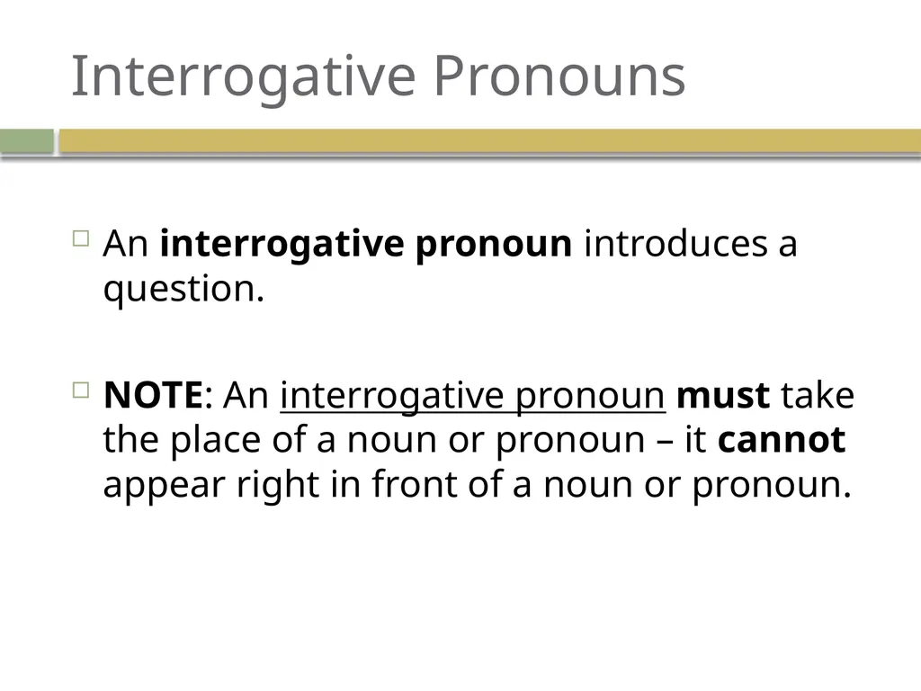 Demonstrative, interrogative, relative, and - slide 6 of 21