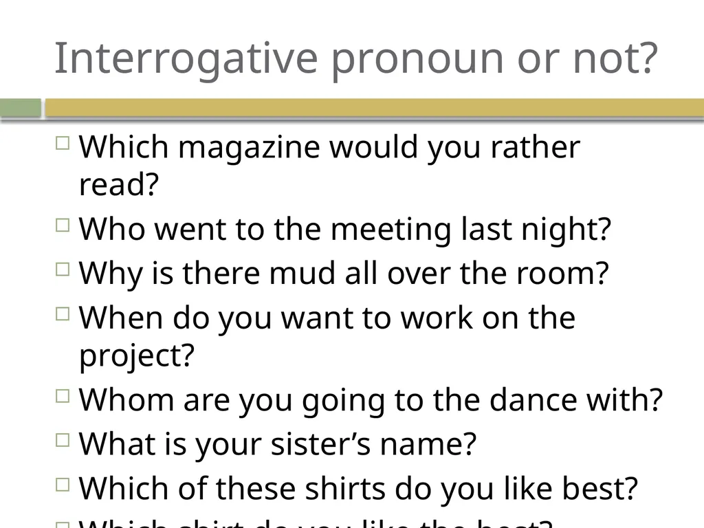 Demonstrative, interrogative, relative, and - slide 10 of 21