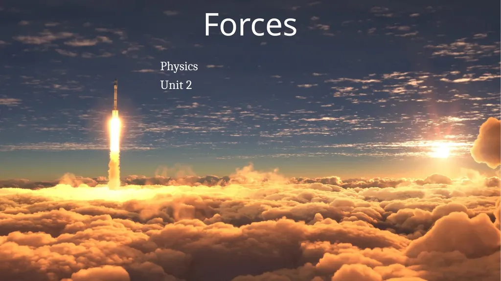 Forces Physics Unit 2 Credits Slides created by - slide 1 of 48