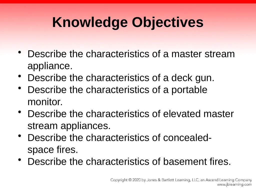 CHAPTER 17 Fire Suppression Knowledge Objectives - slide 4 of 110