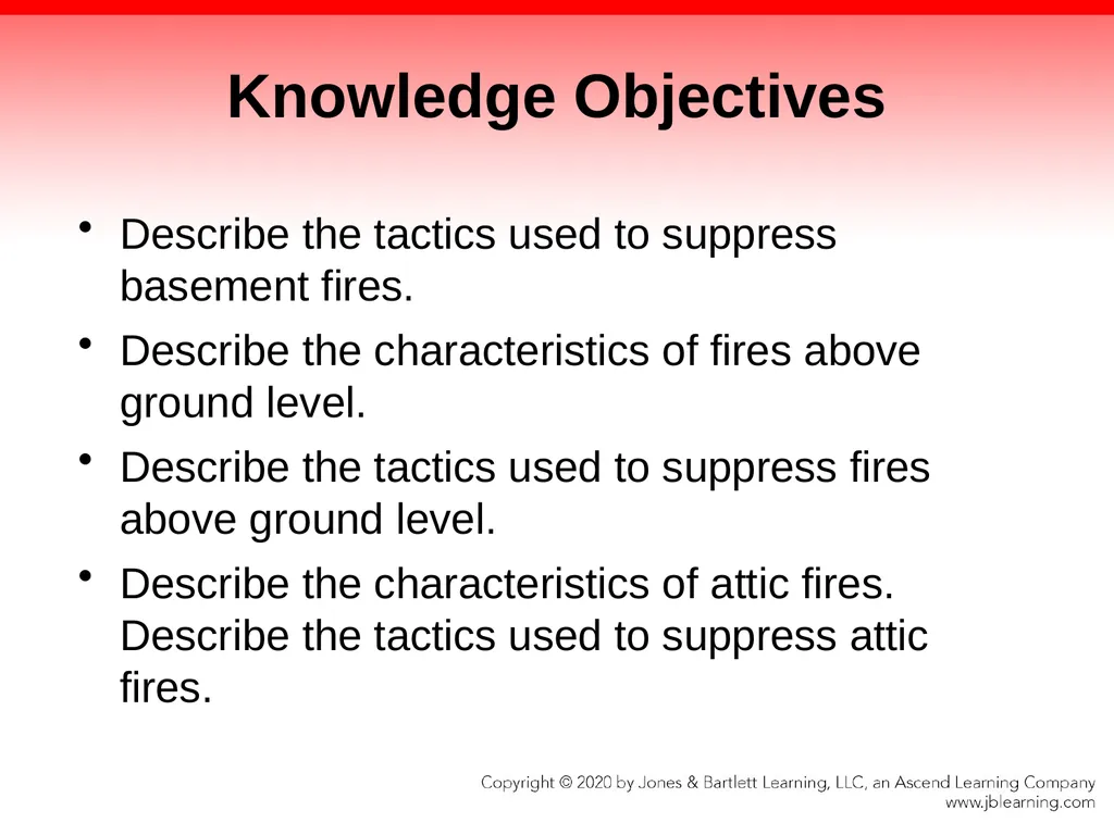 CHAPTER 17 Fire Suppression Knowledge Objectives - slide 5 of 110