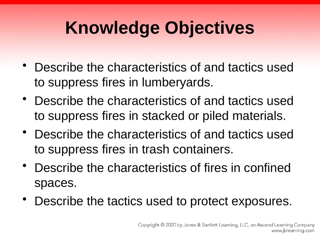 CHAPTER 17 Fire Suppression Knowledge Objectives - slide 7 of 110