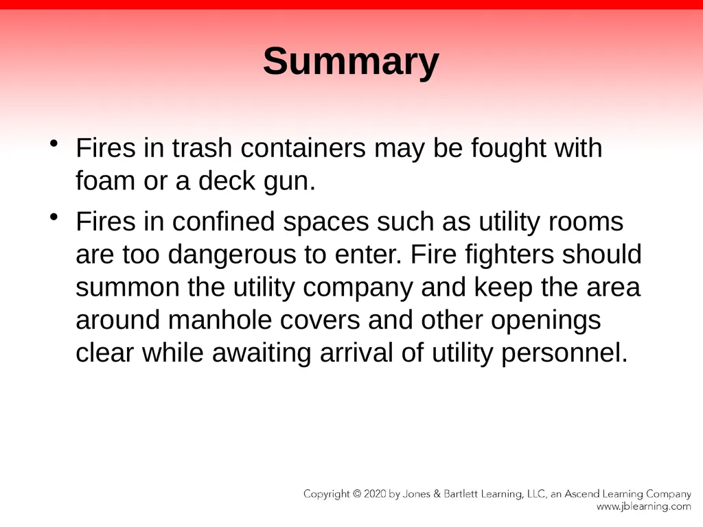 CHAPTER 17 Fire Suppression Knowledge Objectives - slide 105 of 110