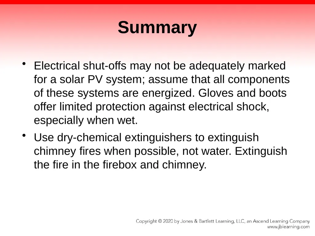 CHAPTER 17 Fire Suppression Knowledge Objectives - slide 106 of 110