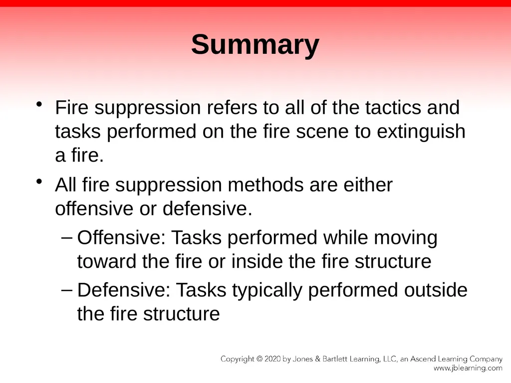 CHAPTER 17 Fire Suppression Knowledge Objectives - slide 96 of 110