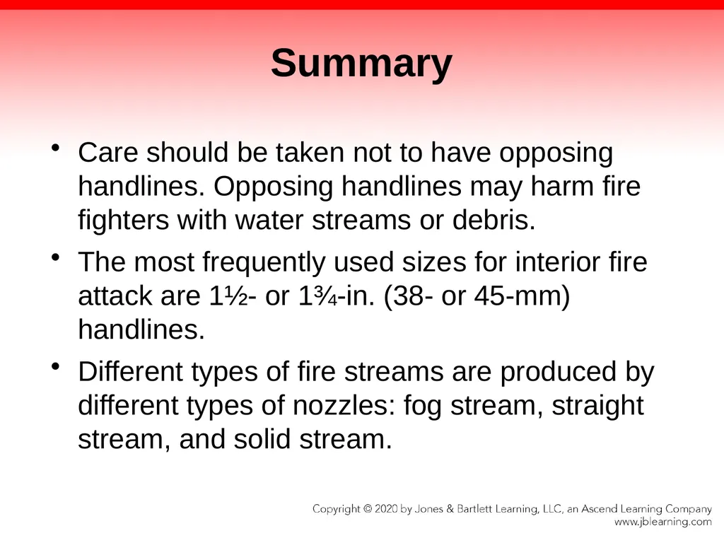 CHAPTER 17 Fire Suppression Knowledge Objectives - slide 98 of 110