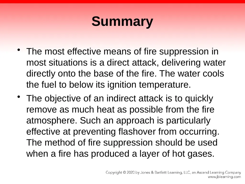 CHAPTER 17 Fire Suppression Knowledge Objectives - slide 99 of 110