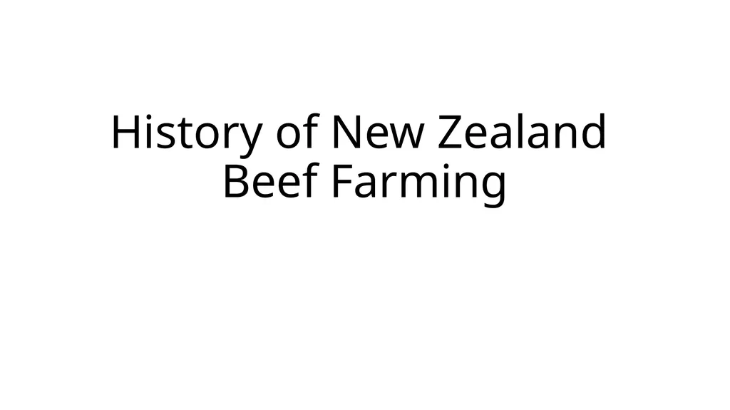 History of New Zealand Beef Farming 1814 Reverend - slide 2 of 15