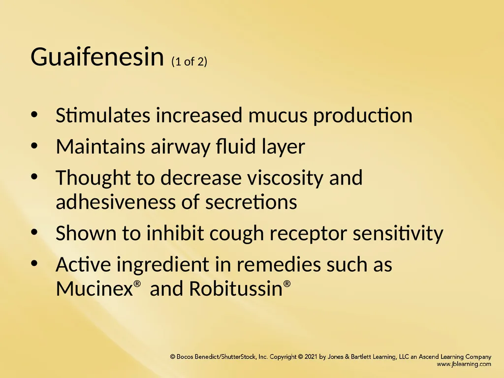 Chapter 8 Wetting Agents and Mucoactive Drugs - slide 34 of 39