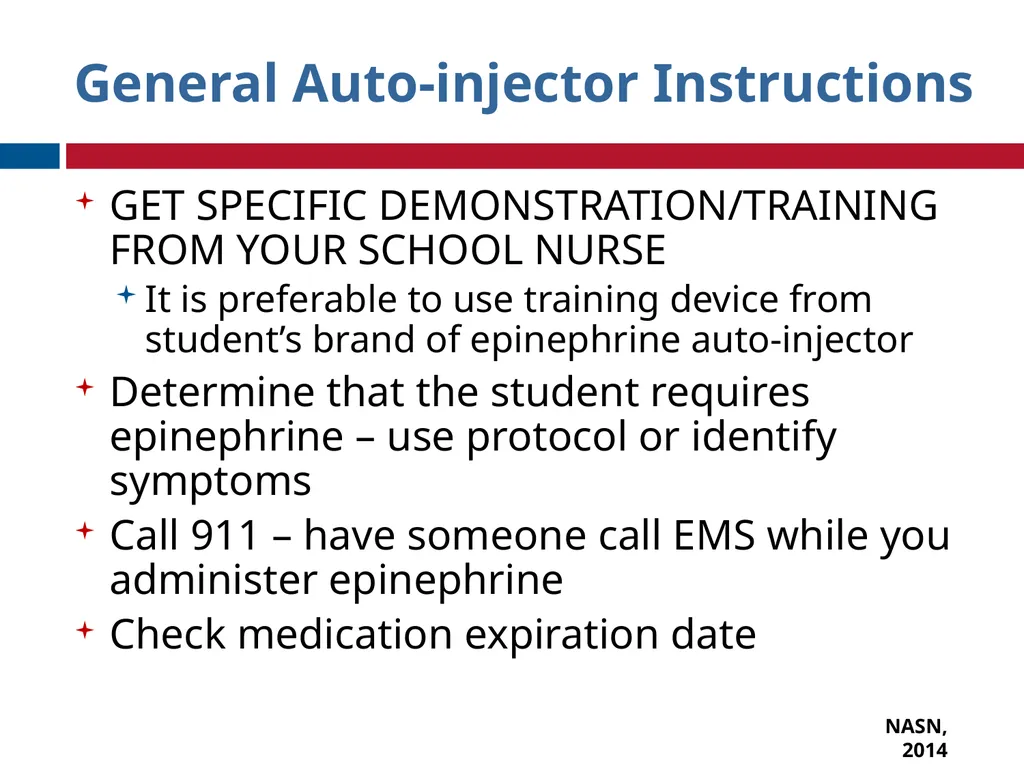 GET TRAINED© A program for school nurses to train - slide 25 of 35