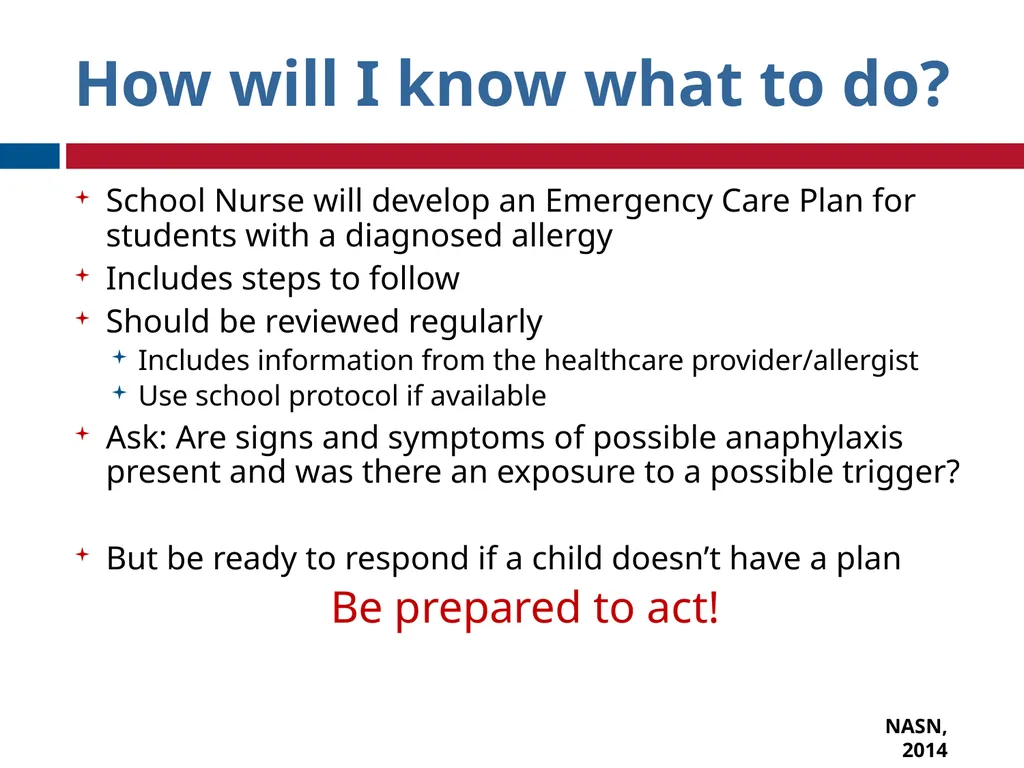 GET TRAINED© A program for school nurses to train - slide 20 of 35
