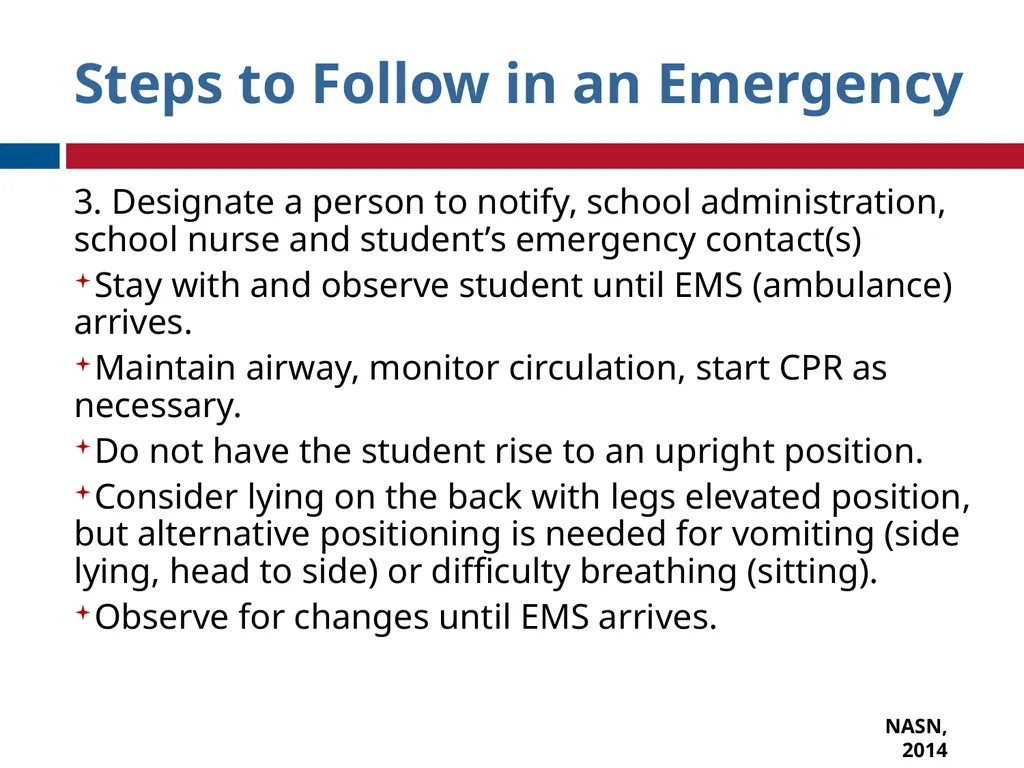 GET TRAINED© A program for school nurses to train - slide 28 of 35
