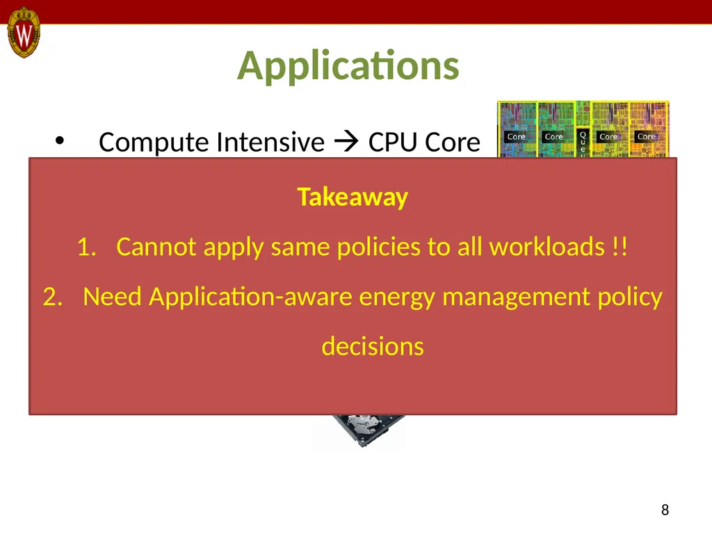 E-MOS: Efficient Energy Management Policies in - slide 8 of 25