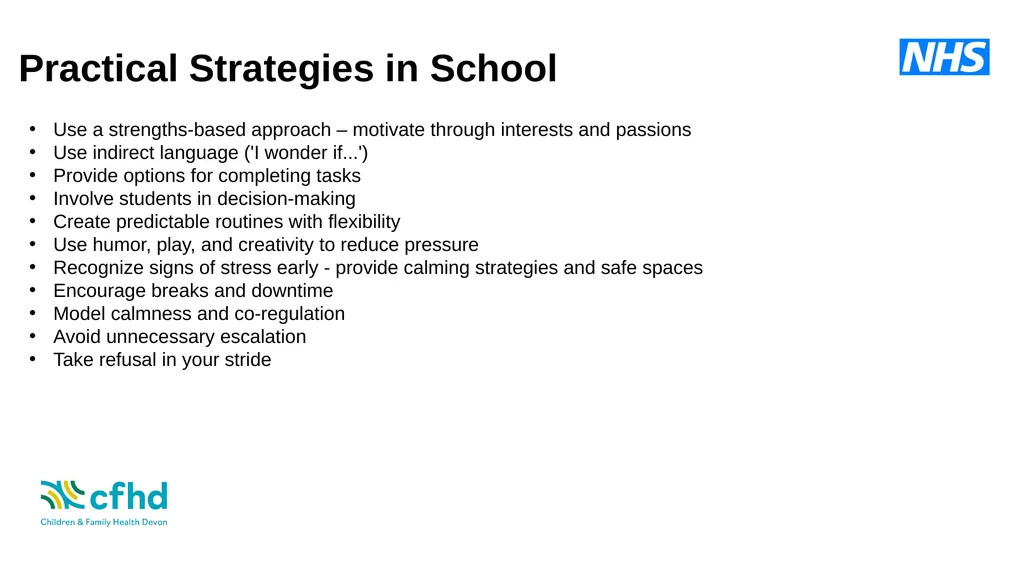 Understanding and Supporting Demand Avoidance in - slide 13 of 22